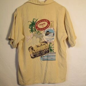 Pendleton Vintage 100% Silk Hawaiian Button Down Style Shirt